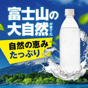 炭酸水 定期便 12ヵ月 富士山の強炭酸水 500ml 24本 ラベルレス 炭酸 強炭酸 ミネラルウォーター ドリンク 飲み物 アイリスオーヤマ 12回