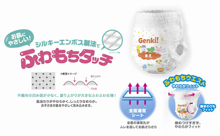 おむつ あんしんGenki!ふわもちタッチ パンツ タイプ Big・Bigより大きいセット
