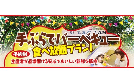 YSC-LAND手ぶらでバーベキュー　食べ放題プラン（3名様） 体験チケット