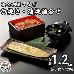 浜名湖産うなぎ　白焼・蒲焼パック各5パック詰合せ_うなぎ 鰻 白焼き 浜名湖産 蒲焼き 詰め合わせ_【配送不可地域：離島】【1488846】