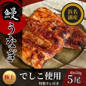 浜名湖産でしこうなぎの蒲焼き　1尾あたり120～140g×5パック_魚介・海産物 うなぎ  ウナギ 鰻_【配送不可地域：離島】【1588396】