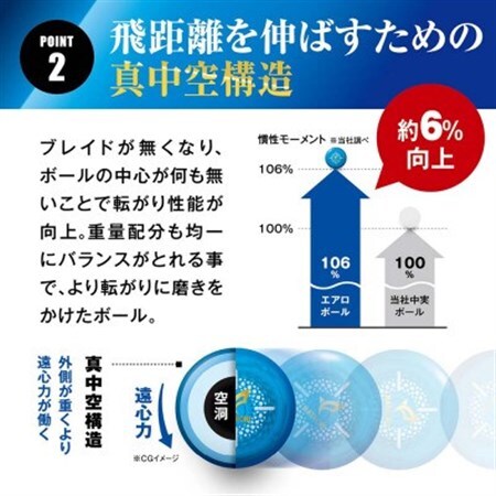 3個セット エアロボール グラウンドゴルフボール BH3861【1599061】