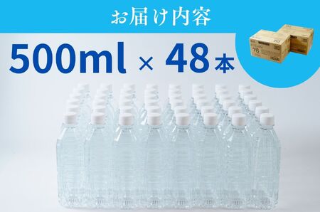 伊豆天城の天然水【ラベルレス】500ml×24本×2ケース ミネラルウォーター （天然水 富士山 水 天城 水 ペットボトル 日用品 防災  森林天然水 プレミアム天然水 弱アルカリ天然水 軟水天然水 飲用水 純水 超軟水 飲料水 備蓄水 防災用水 避難用水  ）