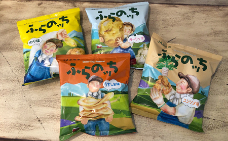 ふらの産 ポテトチップス 【ふらのっち】 うすしお味 ＆ のり塩味 セット ふらの農業協同組合(南富良野町) ジャガイモ うすしお のり塩 芋 菓子 スナック じゃがいも ポテチ