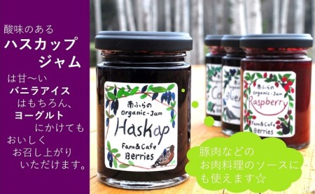 2種のベリー【ハスカップ＆ラズベリー】手作りジャムセット 各2個 北海道 南富良野町 ジャム ベリー ハスカップ ラズベリー ソース カシス てんさい糖 無農薬 ポリフェノール 鉄分 ビタミン 