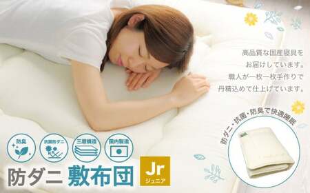 防ダニ 敷布団 ジュニアサイズ 日本製 布団 ふとん 寝具 睡眠 敷き布団 ジュニア 子供 子ども 静岡 静岡県 菊川市