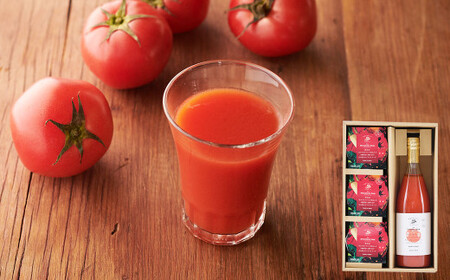 菊川産あかでみトマト100％のトマトジュース 780ml×1本 ＆ あかでみトマトで煮込んだミネストローネ3個セット ジュース トマトジュース ストレート スープ