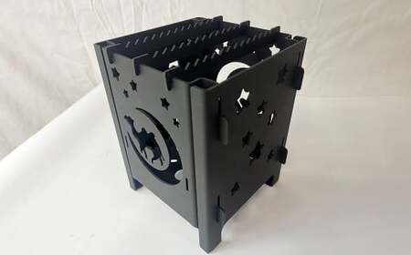 【KM-150】鉄 組み立て式 万能焚き火台 耐熱塗装 ミニ ｜ 焚き火 焚火台 ステンレス アウトドア キャンプ コンパクト 組み立て 日本製