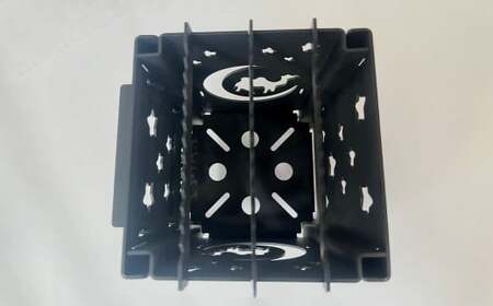 【KM-150】鉄 組み立て式 万能焚き火台 耐熱塗装 ミニ ｜ 焚き火 焚火台 ステンレス アウトドア キャンプ コンパクト 組み立て 日本製