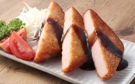 【6ヶ月定期便】分厚いハムカツ 計約1.1kg 約110g×10個 ｜ ハムカツ ハムかつ ハム 厚切り 惣菜 冷凍