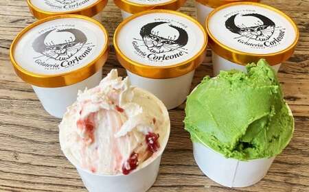 手作りジェラート 選べる6個セット 各110ml×6個 フレーバー 6個 アーモンドプラリネ 抹茶 バターキャラメル ラテ ラズベリー マーブル チョコラータ ティラミス ゴルゴンゾーラ マンゴー 静岡県 菊川市