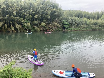川の駅伊豆城山SUP体験