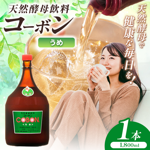 毎日飲む方に！天然酵母飲料「コーボンうめ」（1800ml×1本）