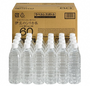 030 017 5ヵ月お届け 500ml 24本 月 ラベルレス プレミアム伊豆のシリカ水60定期便 静岡県伊豆の国市 ふるさと納税サイト ふるなび