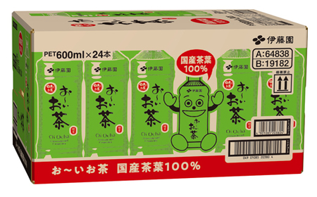 131-29　おーいお茶緑茶PET600ml×24本