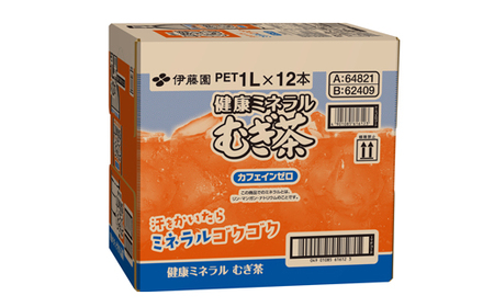 131-21000　【定期便6か月】健康ミネラルむぎ茶PET1L×12本