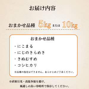 【R７新米】お米 5kg 品種 おまかせ 【 にこまる にじのきらめき きぬむすめ コシヒカリ 】牧之原市