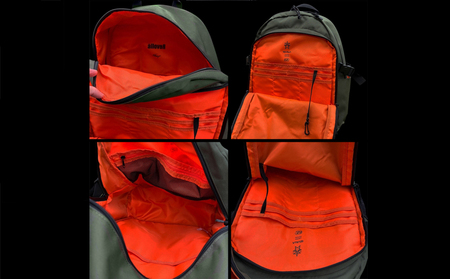 【カーキ】Revolla Secure Backpack 背面ポケット多収納リュック