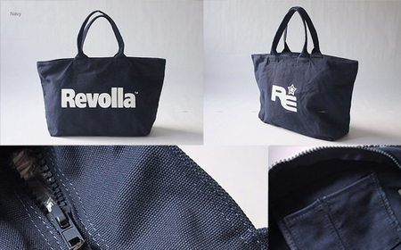 ファスナー付き キャンバス ジップ ビッグトートバッグ  静岡県 牧之原市 Revolla
