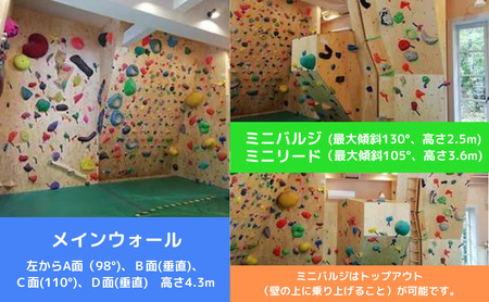 【ボルダリングジム　クラクラ　利用券10枚】インドア スポーツ 運動 体験 遊び チケット