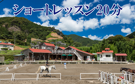 天城ホースビレッジ 施設利用券 ショートレッスン20分 体験チケット