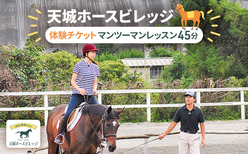 天城ホースビレッジ施設利用券 マンツーマンレッスン45分