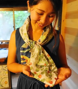 世界一楽しい南伊豆の自然が生んだ原画スカーフ