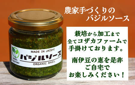 農家の手作りバジルソース 150g×3個　【 バジル 】　