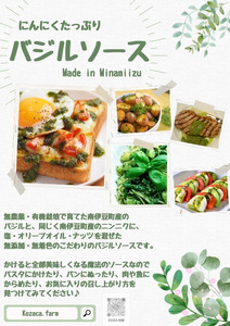 農家の手作りバジルソース 150g×3個　【 バジル 】　