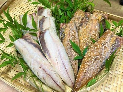 湯の花　アジ・サバ干物食べ比べセット　【 干物 】