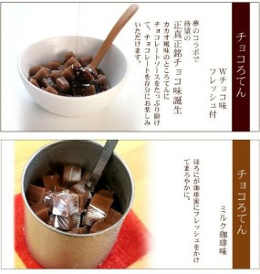 カカオ入り角切りところてん チョコろてん20個アソートセット【期間限定】 伊豆河童