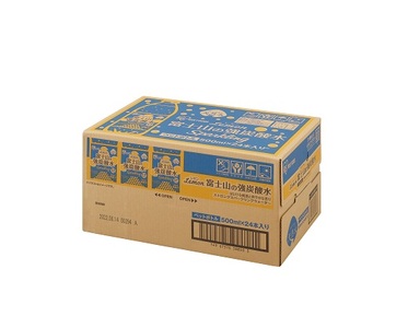 富士山 の 強 炭酸水 レモン 500ml × 48本 2ケース 炭酸