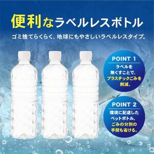 4A9【2ケース】富士山の天然水500mlラベルレス×48本入