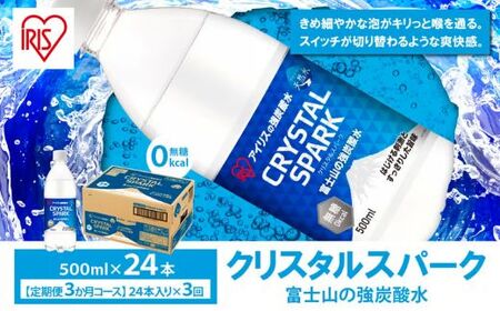 強炭酸水 【3ヶ月お届け】 PET500ml×1箱（24本入） 炭酸