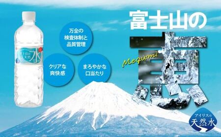 【定期便１２か月コース】富士山の天然水500ml×24本入×12回