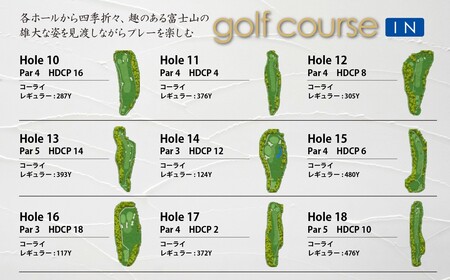 東名富士CC ゴルフ場 利用券 1枚 ゴルフ
