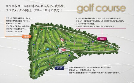 富士平原G・C ゴルフ場 利用券 1枚 ゴルフ