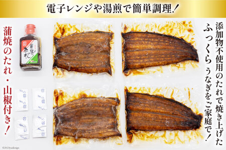 うなぎ 国産 蒲焼 カット大 約100g ×4p 冷凍 真空パック [駿河淡水 静岡県 吉田町 22424170]