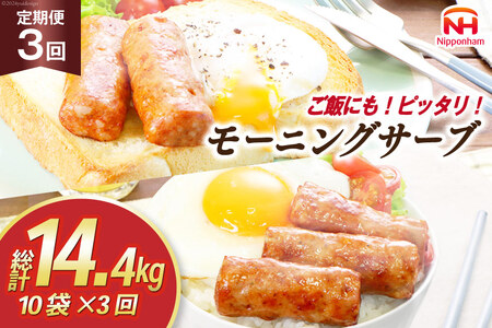 定期便 モーニングサーブ 480g 10袋 計4.8kg 3回 総計14.4kg [ 日本ハム マーケティング 静岡県 吉田町 22424315]