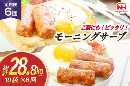 定期便 モーニングサーブ 480g 10袋 計4.8kg 6回 総計28.8kg [ 日本ハム マーケティング 静岡県 吉田町 22424314]
