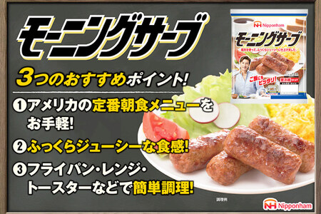 定期便 モーニングサーブ 標準96本 (160g 12袋 計1.92kg) 3回 総計5.76kg [ 日本ハム マーケティング 静岡県 吉田町 22424406]