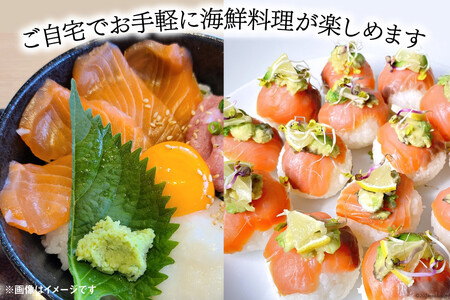 サーモン 切り落とし 味付き 500g 2パック 計 1kg 冷凍 [トライ産業 静岡県 吉田町 22424419-d]