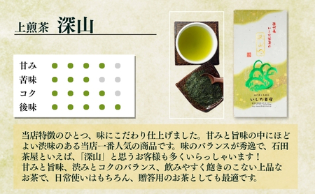 最高級煎茶きらめき100gと上煎茶深山100g 飲料類 お茶 茶葉 セット 