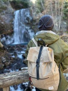 【黒】米軍帆布で作ったロールバックパック