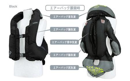 Lサイズ＞【バイク用品】エアバッグ hit-air 一体型エアバッグ