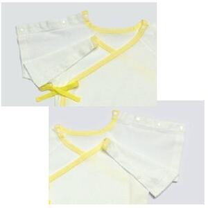 【日本製】点滴対応　両肩スナップ・肌着　サイズ80