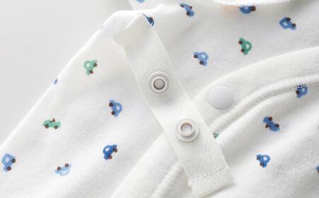 【ブルー】ファミリアの打合せ半袖肌着セット