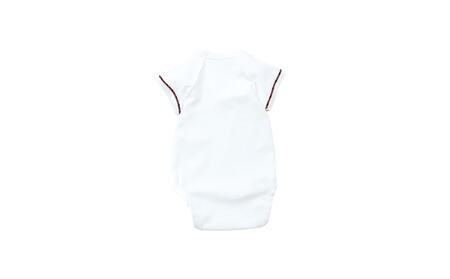 【50cm】ファミリアのロンパス型肌着（総柄）XF