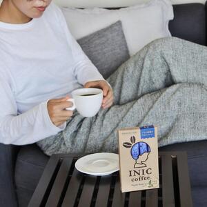 カフェインレス デカフェ 葉酸 コーヒー スティック INIC coffee ナイトアロマ+ 12本 粉末 手軽に本格ドリップの味 珈琲 妊婦 飲みやすい 苦味 コク イニック インスタントを超える味