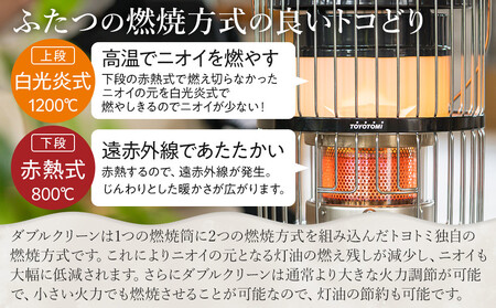 【トヨトミ】対流形石油ストーブ「KR-47A(ブラック)」12~17畳